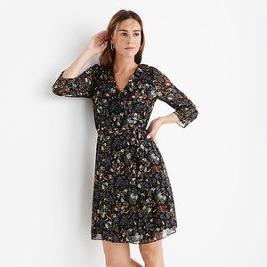 Madewell Ruffled Wrap Dress in Finch Floral